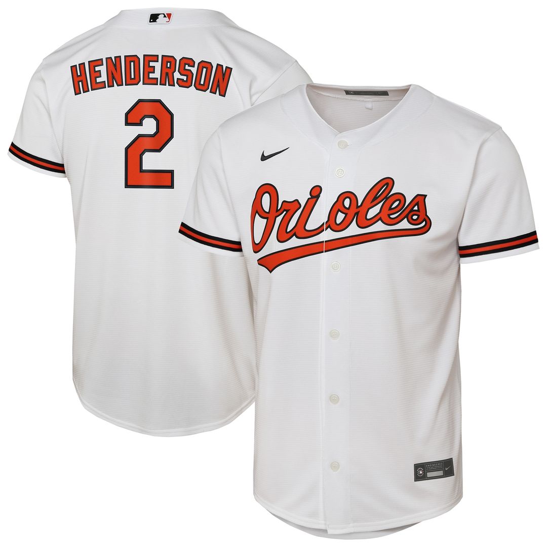 Gunnar Henderson Baltimore Orioles Nike Youth Home Replica Player Jersey - White