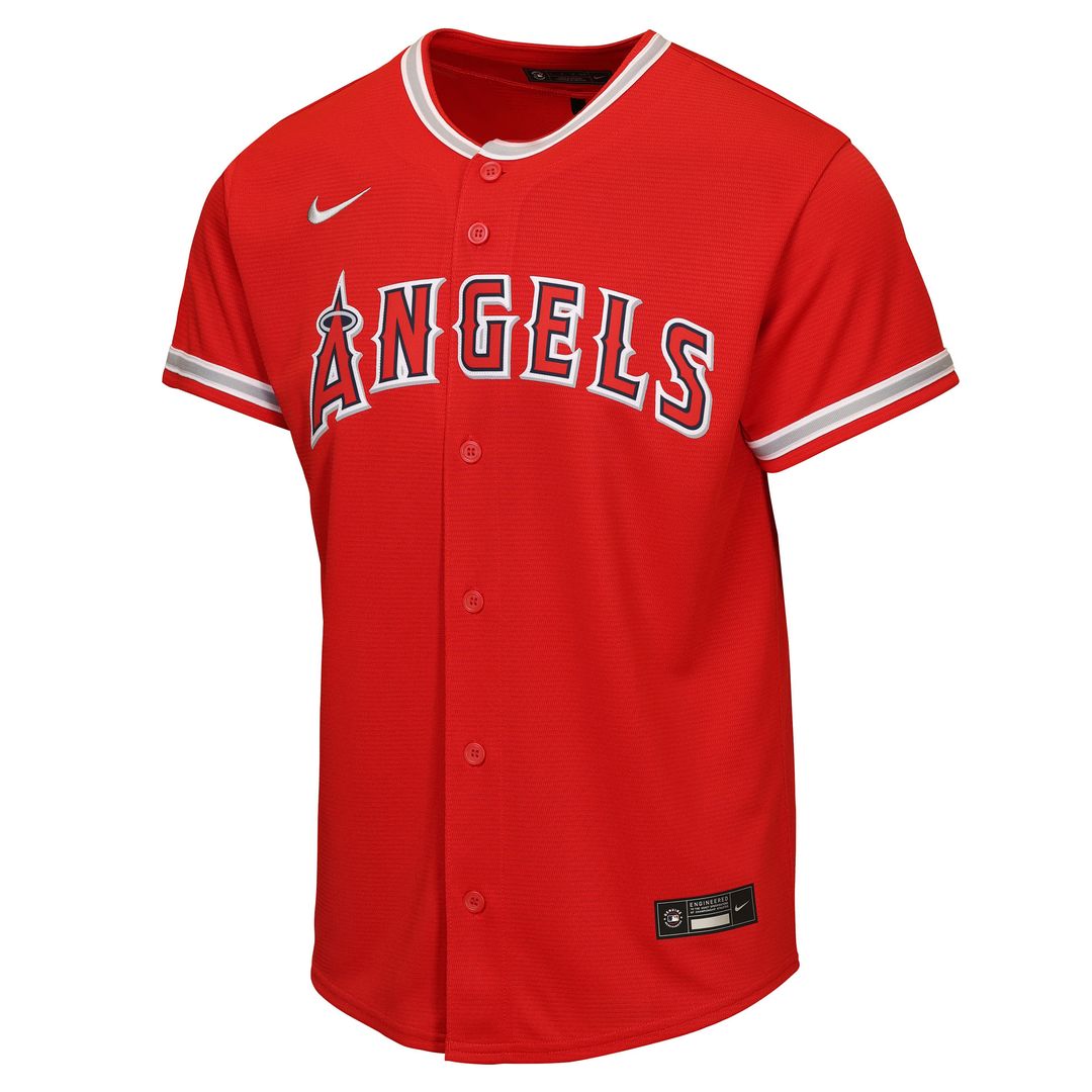 Mike Trout Los Angeles Angels Nike Youth Alternate Replica Jersey - Red