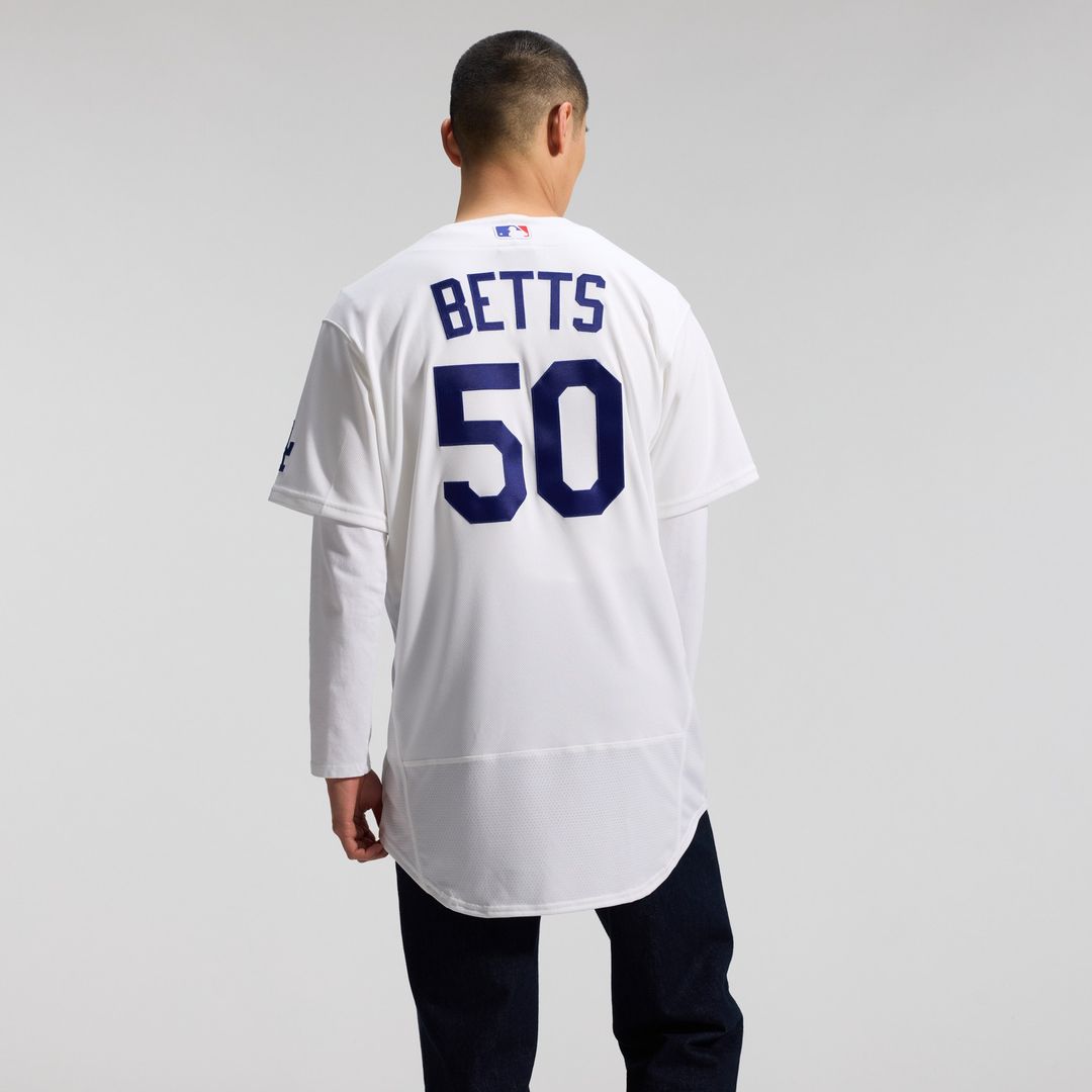 Mookie Betts Los Angeles Dodgers Nike Home Authentic Jersey - White