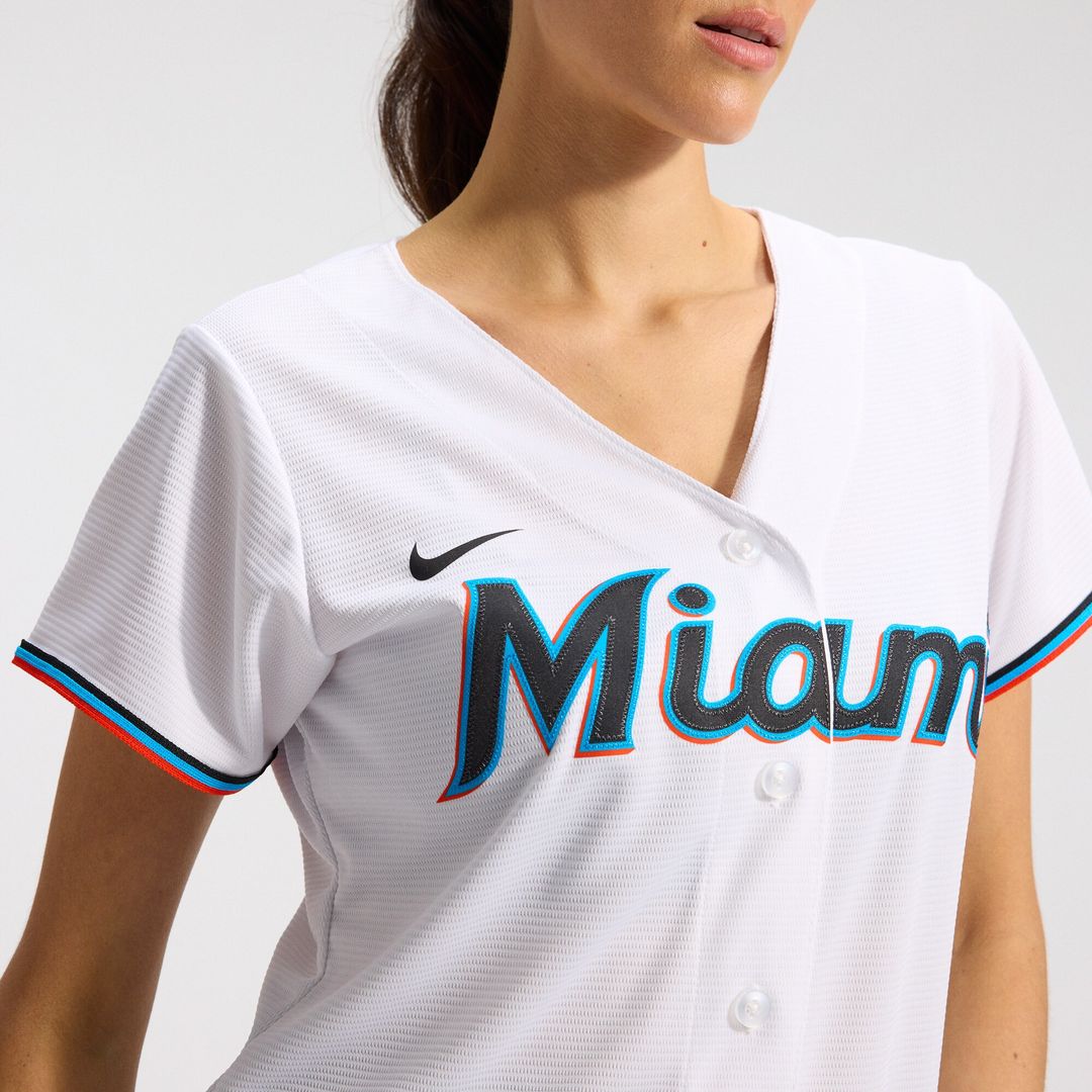Miami Marlins Nike Women's Replica Team Jersey - White