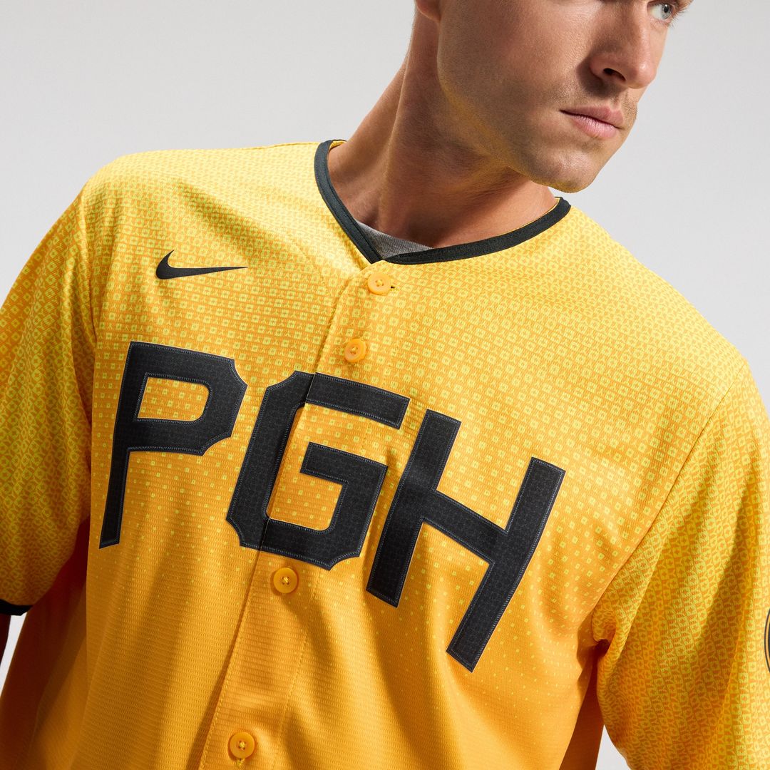 Pittsburgh Pirates Nike City Connect Replica Jersey - Gold