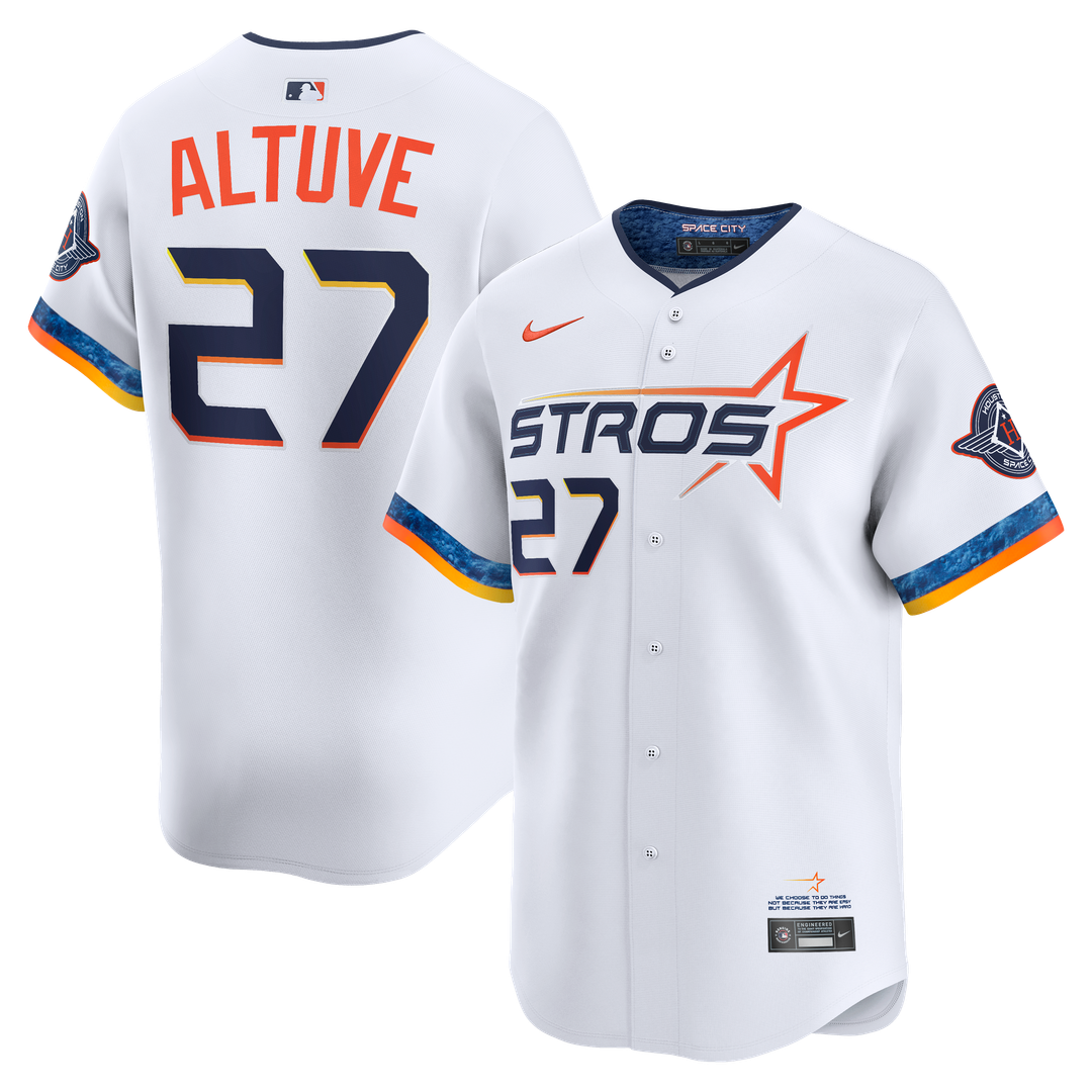 Jose Altuve Houston Astros Nike 2025 City Connect Limited Player Jersey - White