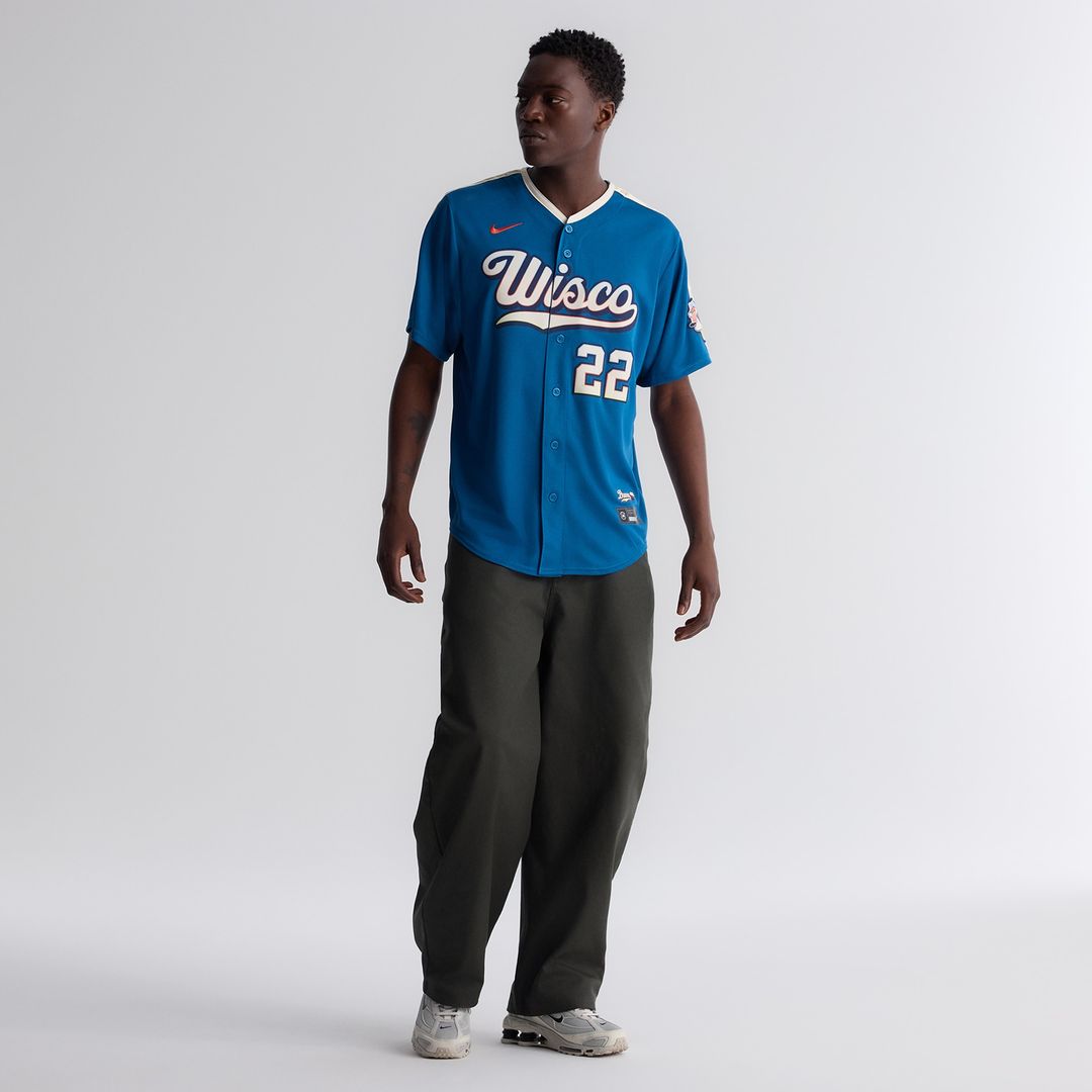Christian Yelich Milwaukee Brewers Nike 2026 City Connect Stadium Jersey - Mineral Blue