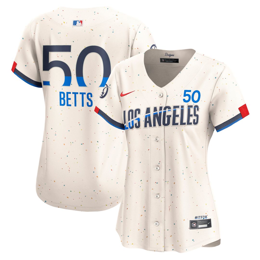 Mookie Betts Los Angeles Dodgers Nike Women's City Connect Limited Jersey – Cream