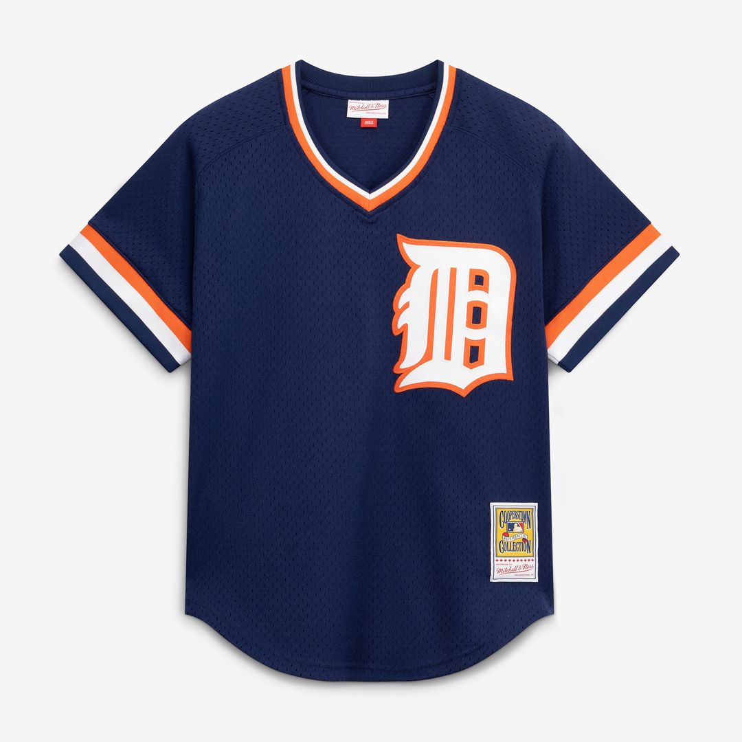 Alan Trammell Detroit Tigers Mitchell & Ness Authentic Batting Practice Jersey - Navy