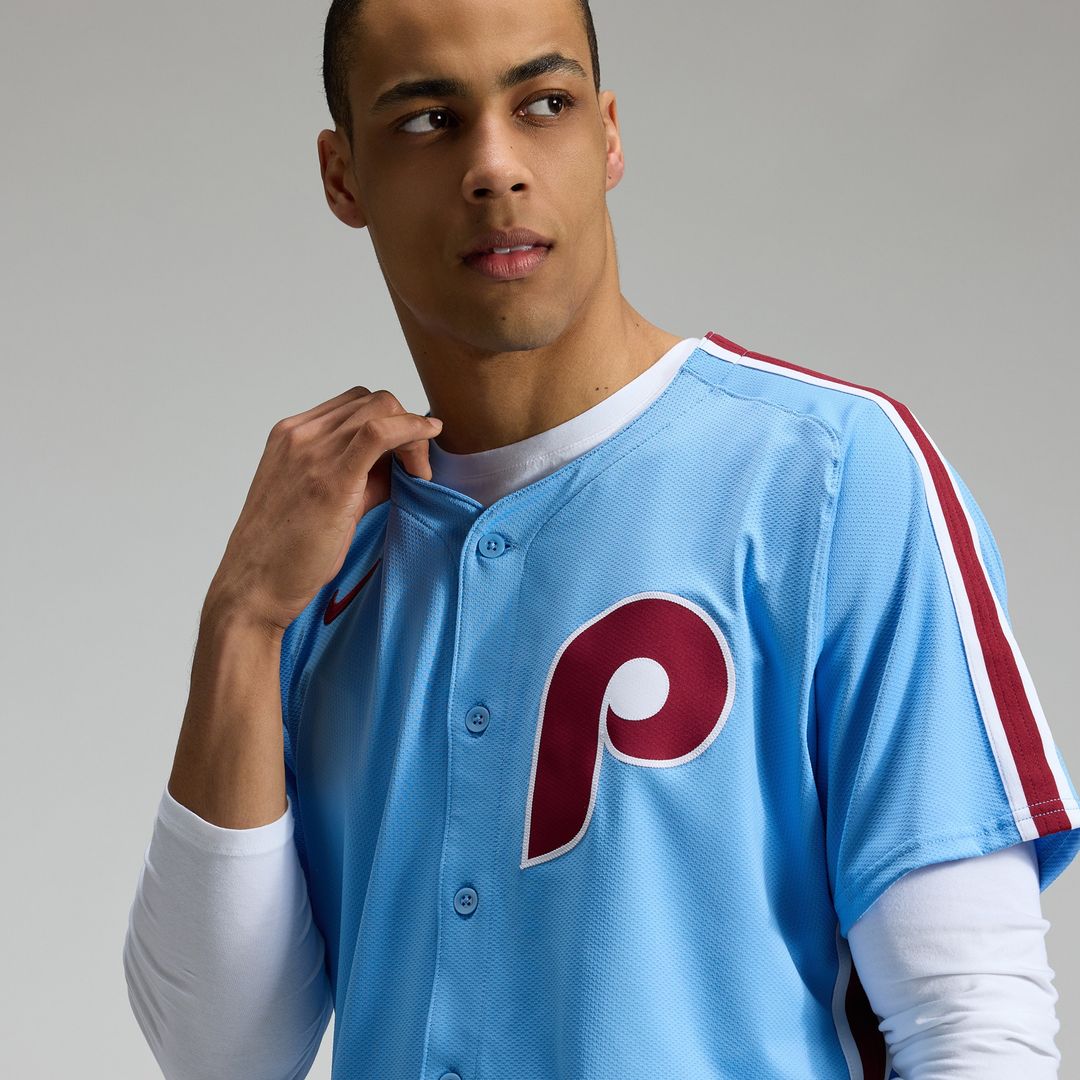 Philadelphia Phillies Nike Alternate Elite Jersey - Light Blue