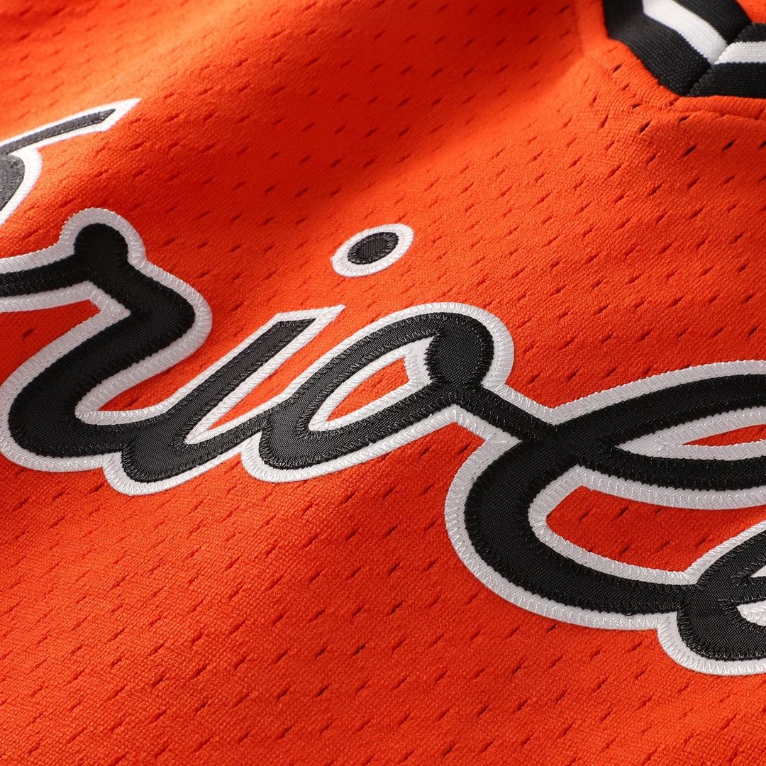 Cal Ripken Jr. Baltimore Orioles Mitchell & Ness Authentic Batting Practice Jersey - Orange