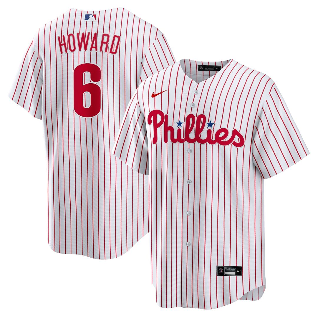 Ryan Howard Philadelphia Phillies Nike Replica Player Jersey - White