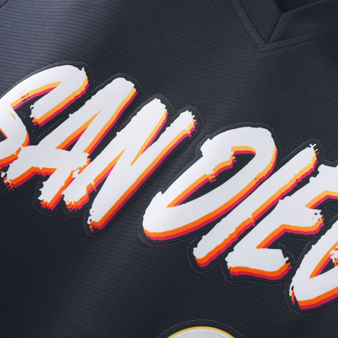San Diego Padres Nike 2026 City Connect Stadium Jersey - Obsidian