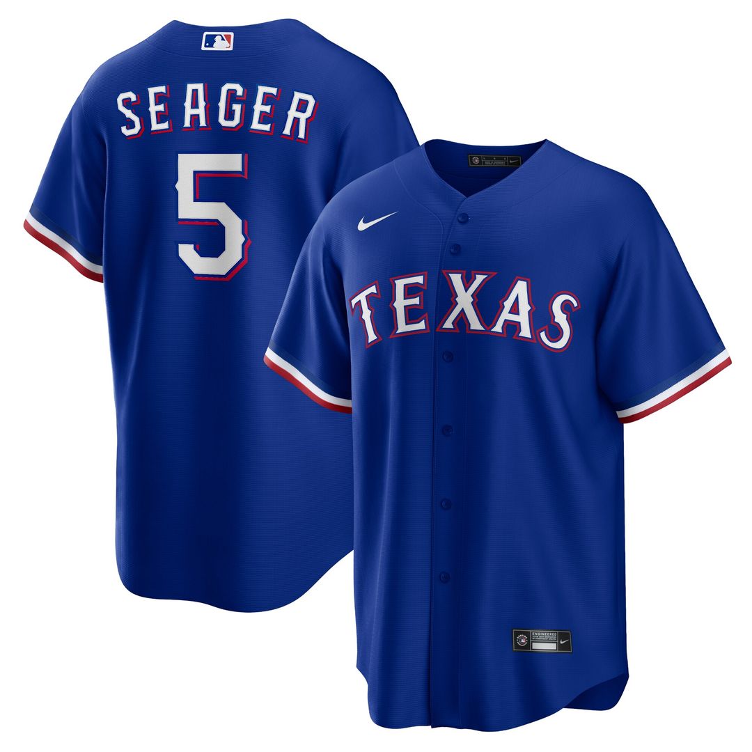 Corey Seager Texas Rangers Nike Alternate 2 Replica Jersey - Royal