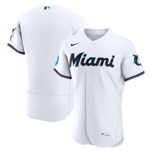 Miami Marlins Nike Home Authentic Jersey - White