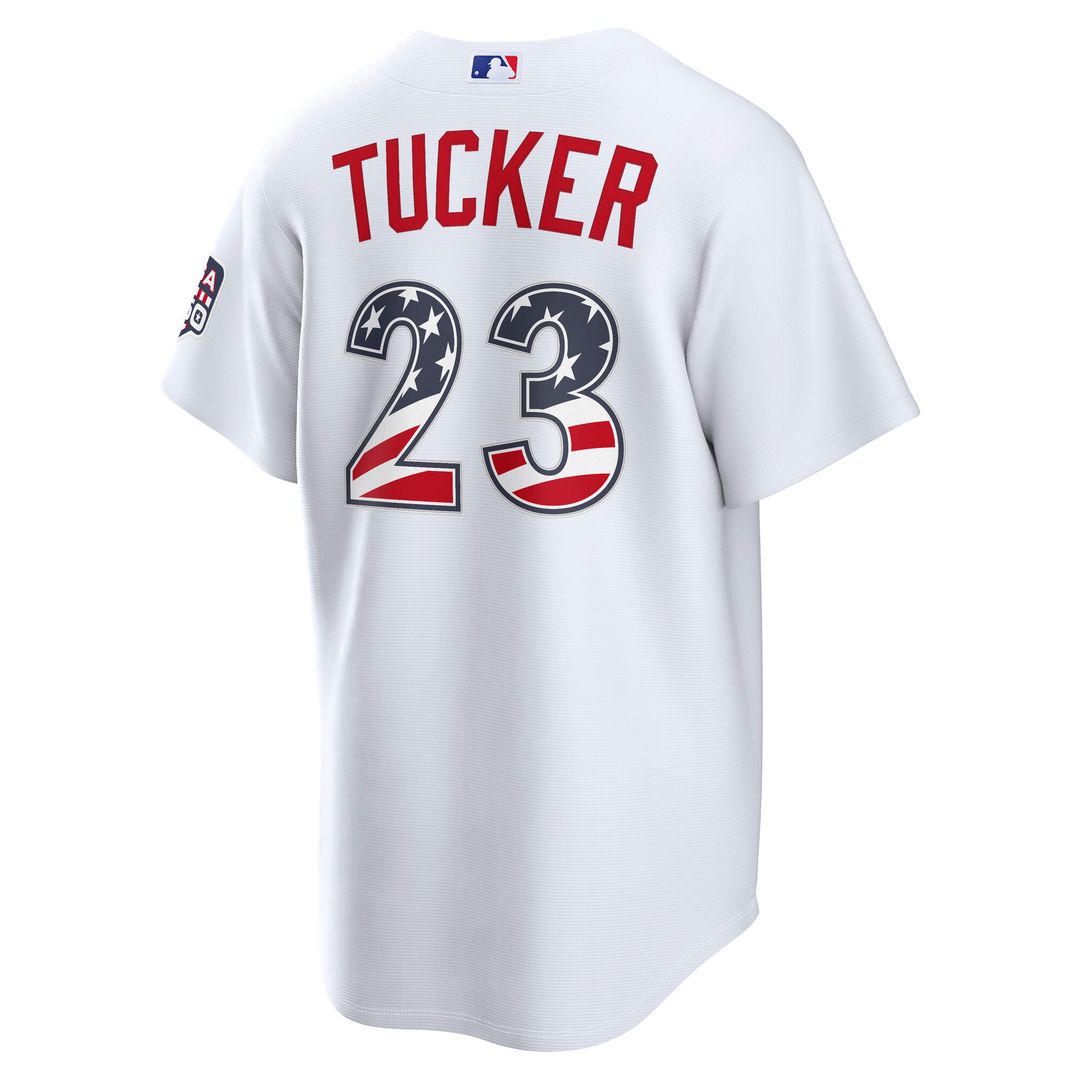 Kyle Tucker Los Angeles Dodgers Nike USA 250 Fourth of July Home Stadium Jersey - White