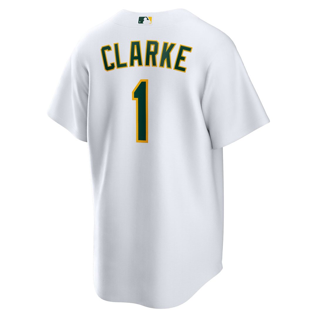 Denzel Clarke Athletics Nike Home Replica Jersey - White