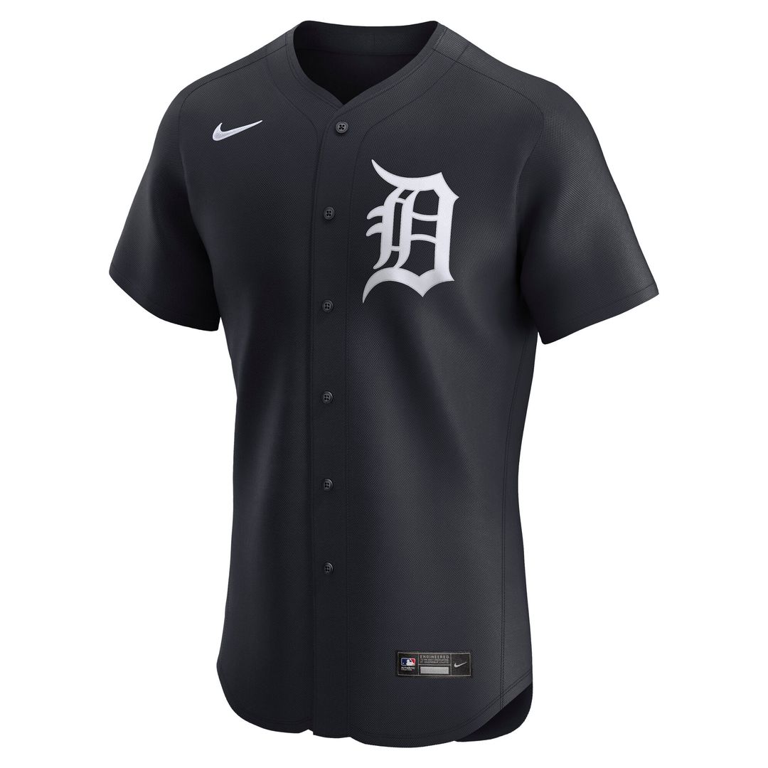Detroit Tigers Nike Alternate 2 Elite Jersey - Navy