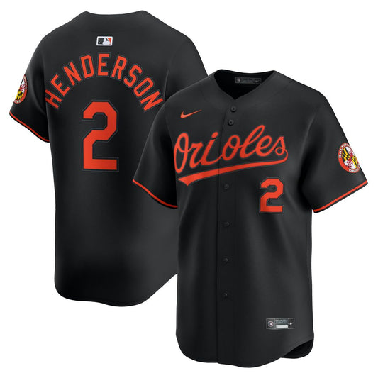 Gunnar Henderson Baltimore Orioles Nike Alternate Limited Player Jersey - Black