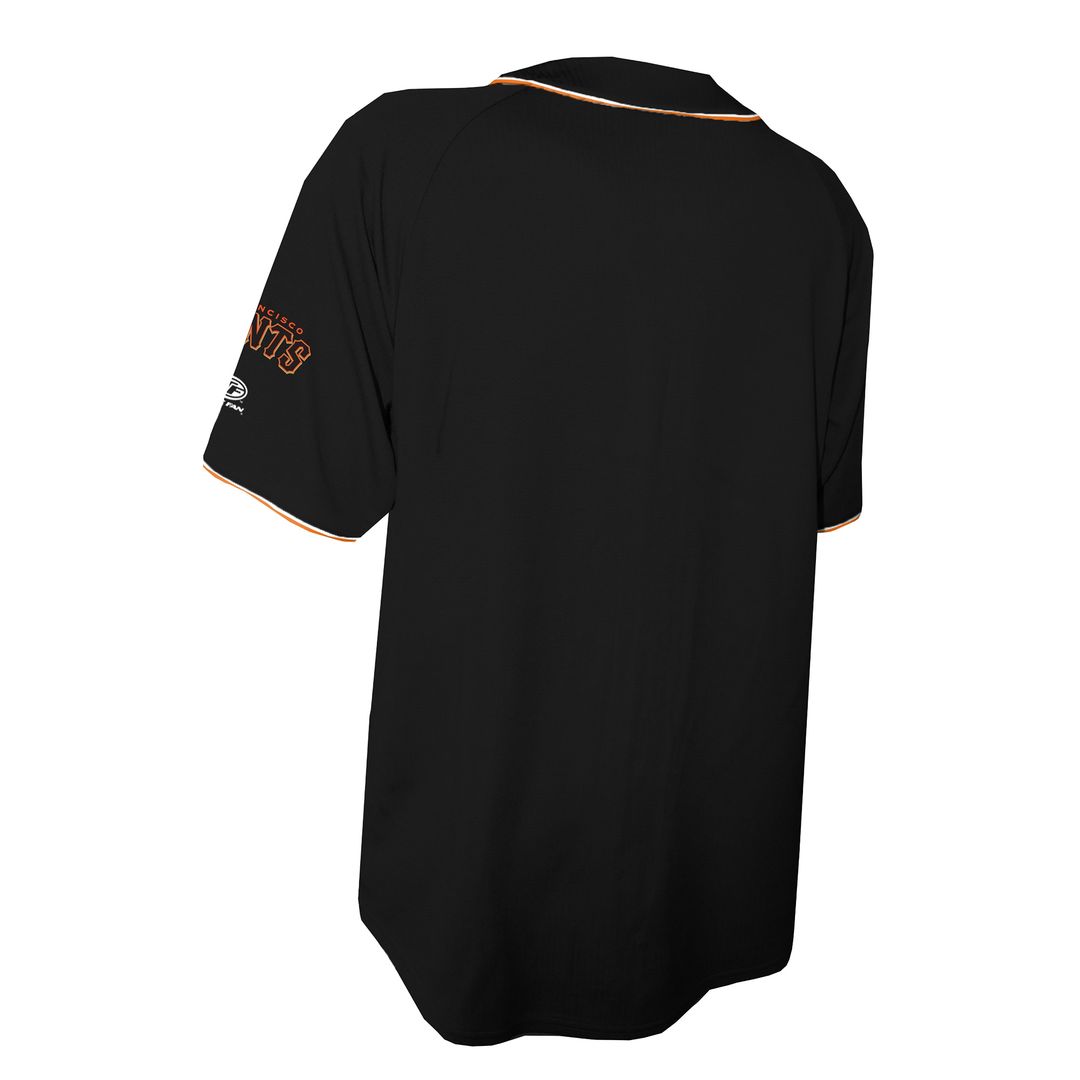 San Francisco Giants Stitches Team Color Full-Button Fashion Jersey - Black