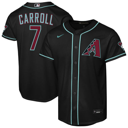Corbin Carroll Arizona Diamondbacks Nike Youth Alternate Stadium Jersey - Black