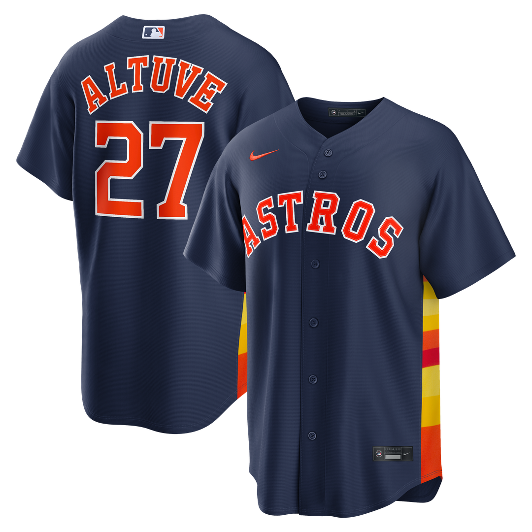 Jose Altuve Houston Astros Nike Alternate 2 Replica Jersey - Navy