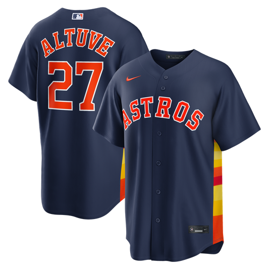 Jose Altuve Houston Astros Nike Alternate 2 Replica Jersey - Navy