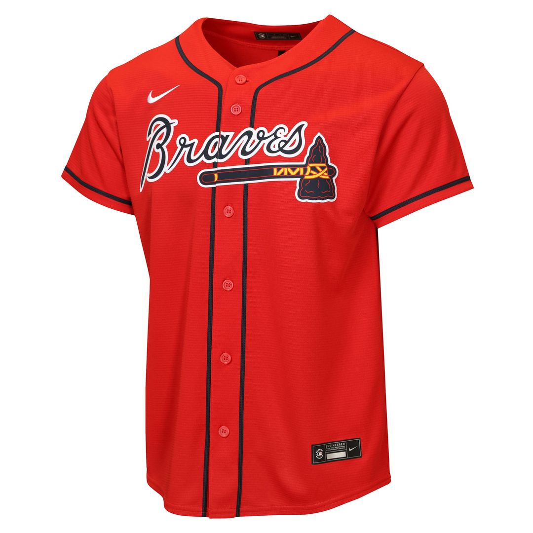Ronald Acuña Jr. Atlanta Braves Nike Youth Road Replica Jersey - Gray