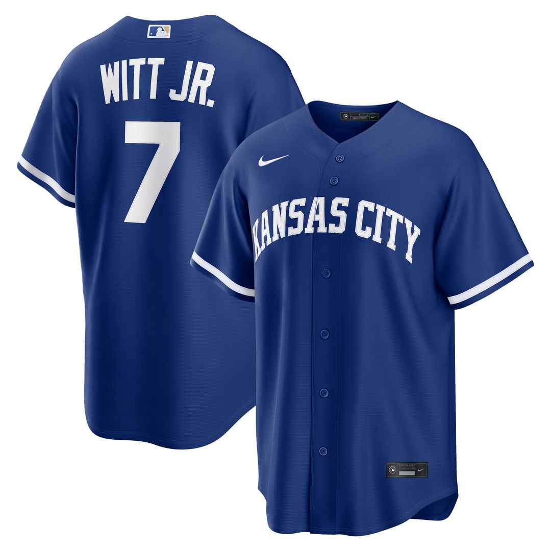 Bobby Witt Jr. Kansas City Royals Nike Road Replica Jersey - Gray