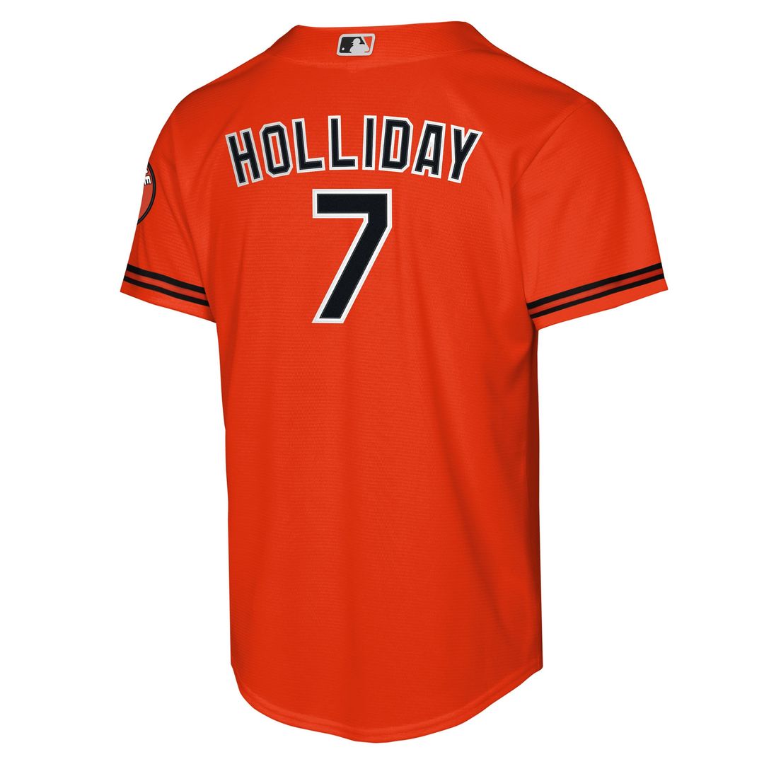 Jackson Holliday Baltimore Orioles Nike Youth Alternate 2 Stadium Player Jersey - Orange