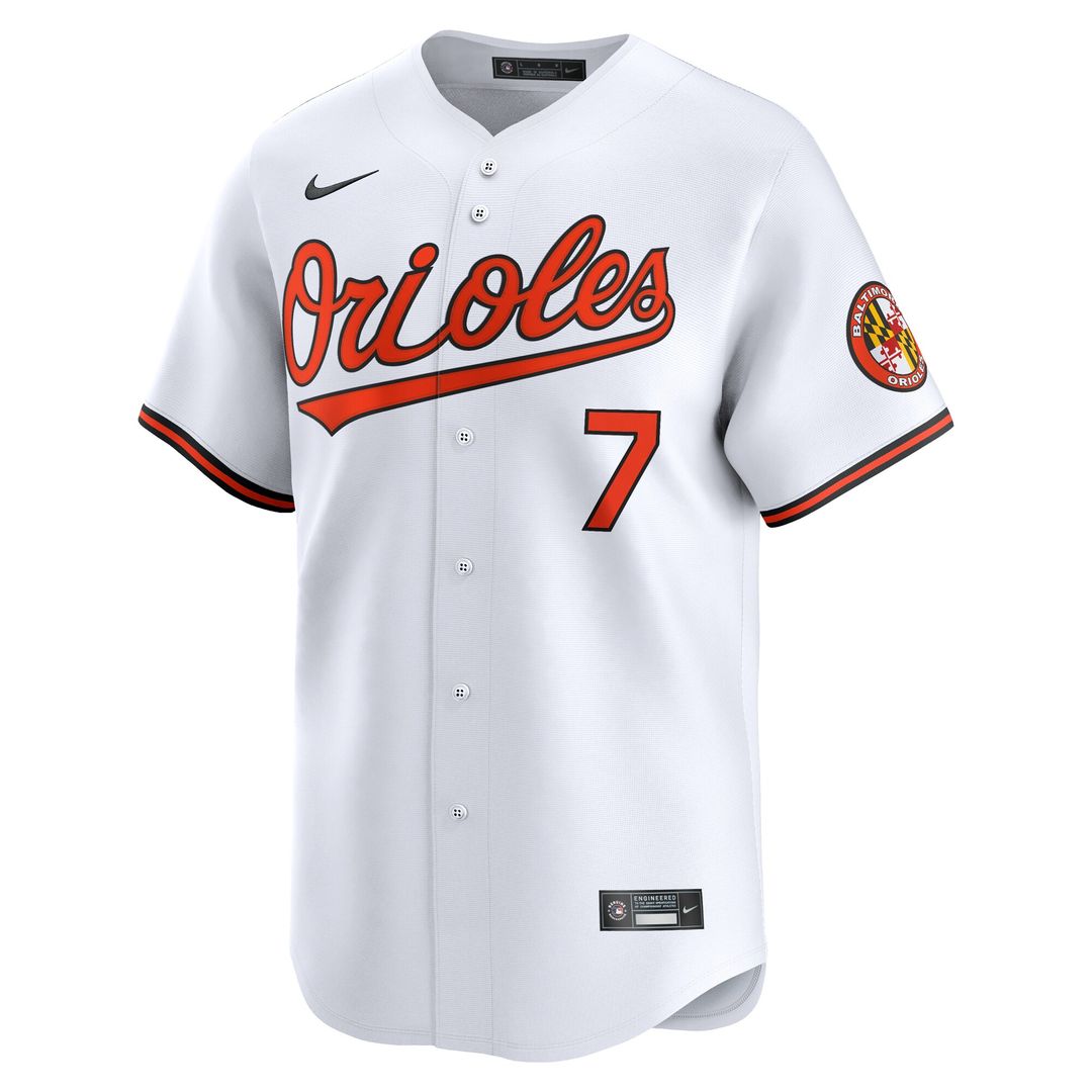 Jackson Holliday Baltimore Orioles Nike Home Limited Player Jersey - White