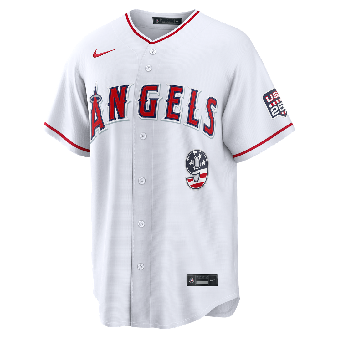 Zach Neto Los Angeles Angels Nike USA 250 Fourth of July  Stadium Jersey - White