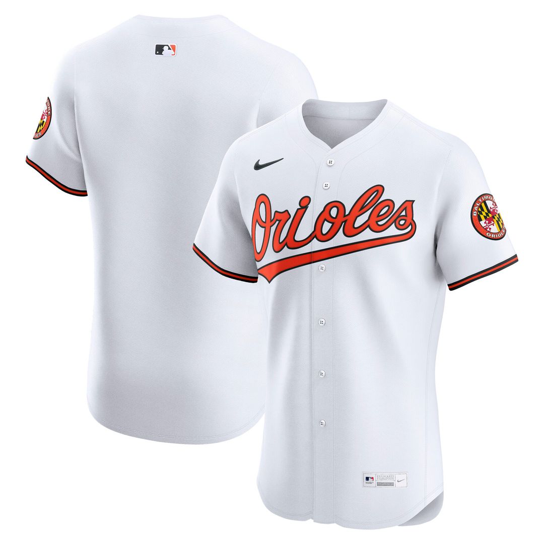 Baltimore Orioles Nike Home Elite Jersey - White