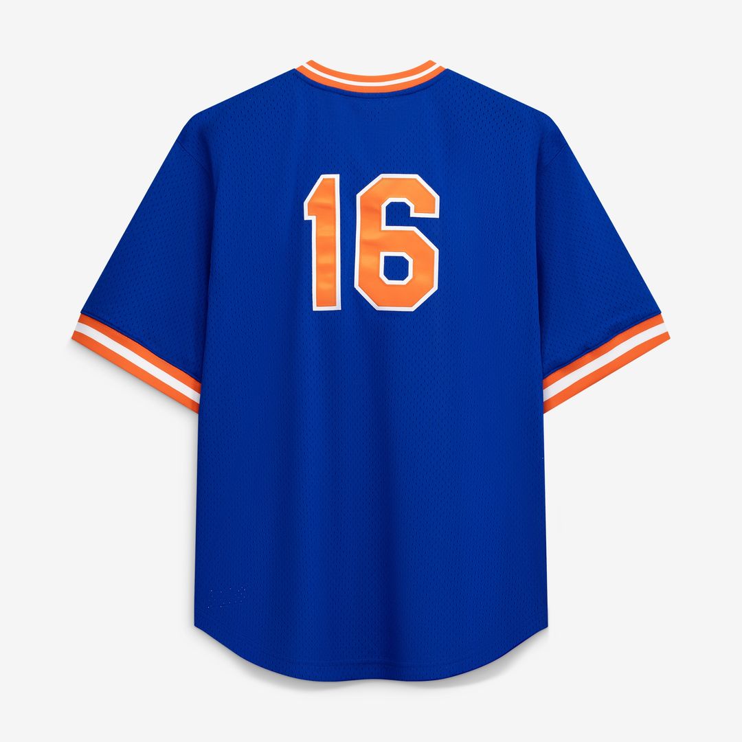 Dwight Gooden New York Mets Profile Big & Tall Cooperstown Collection Mesh Batting Practice Jersey - Royal