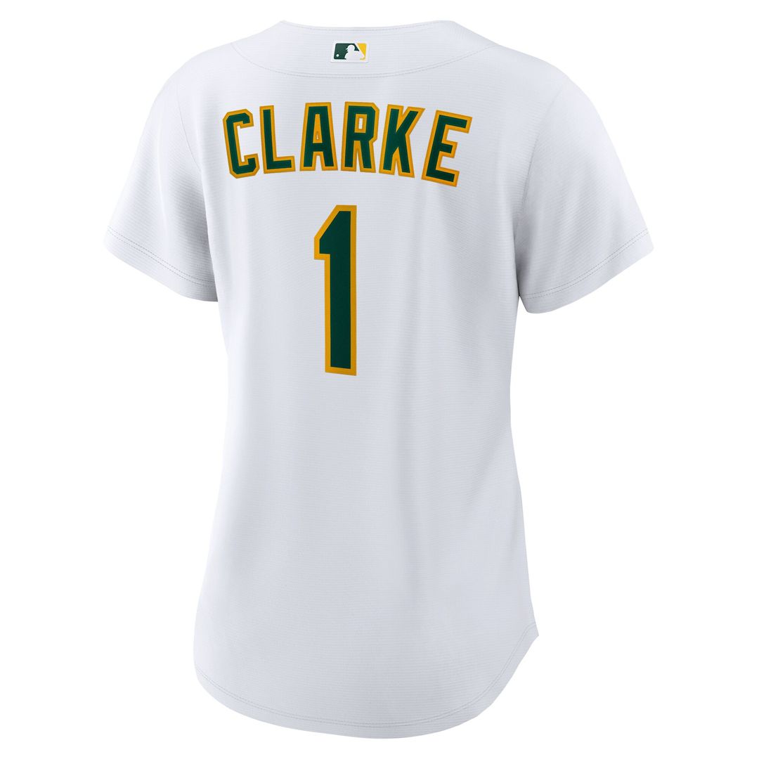 Denzel Clarke Athletics Nike Women's Home Replica Jersey - White