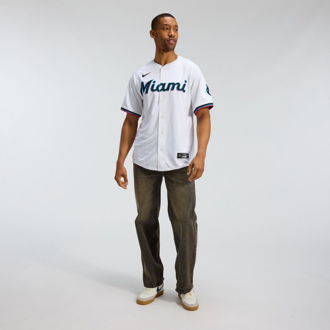 Miami Marlins Nike Home Limited Jersey - White