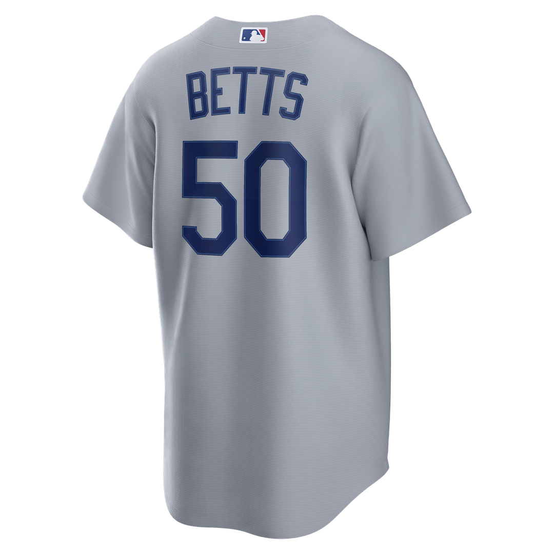Mookie Betts Los Angeles Dodgers Nike Road Replica Jersey - Gray