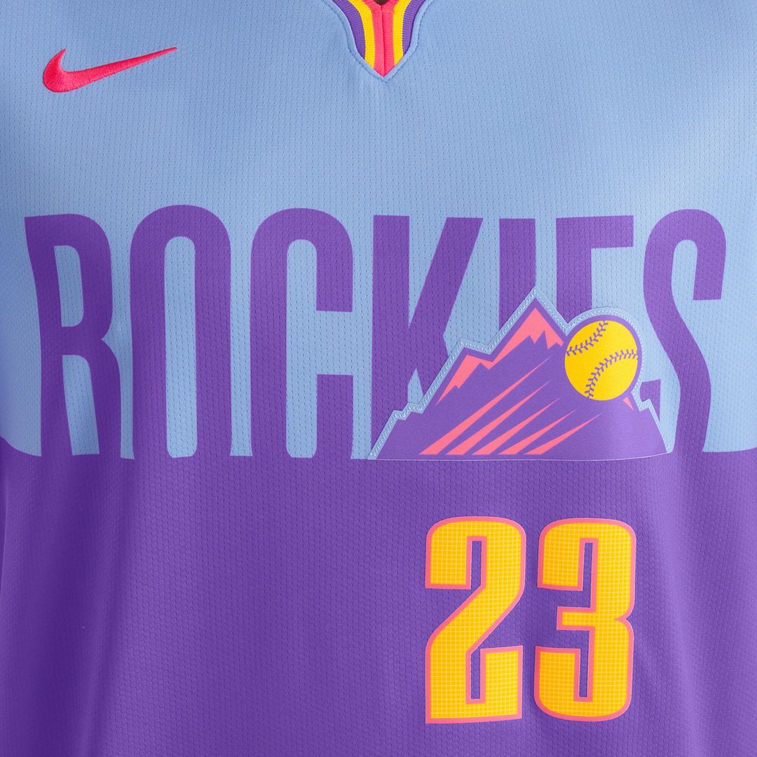 Kris Bryant Colorado Rockies Nike 2025 City Connect Limited Player Jersey - Purple/Light Blue