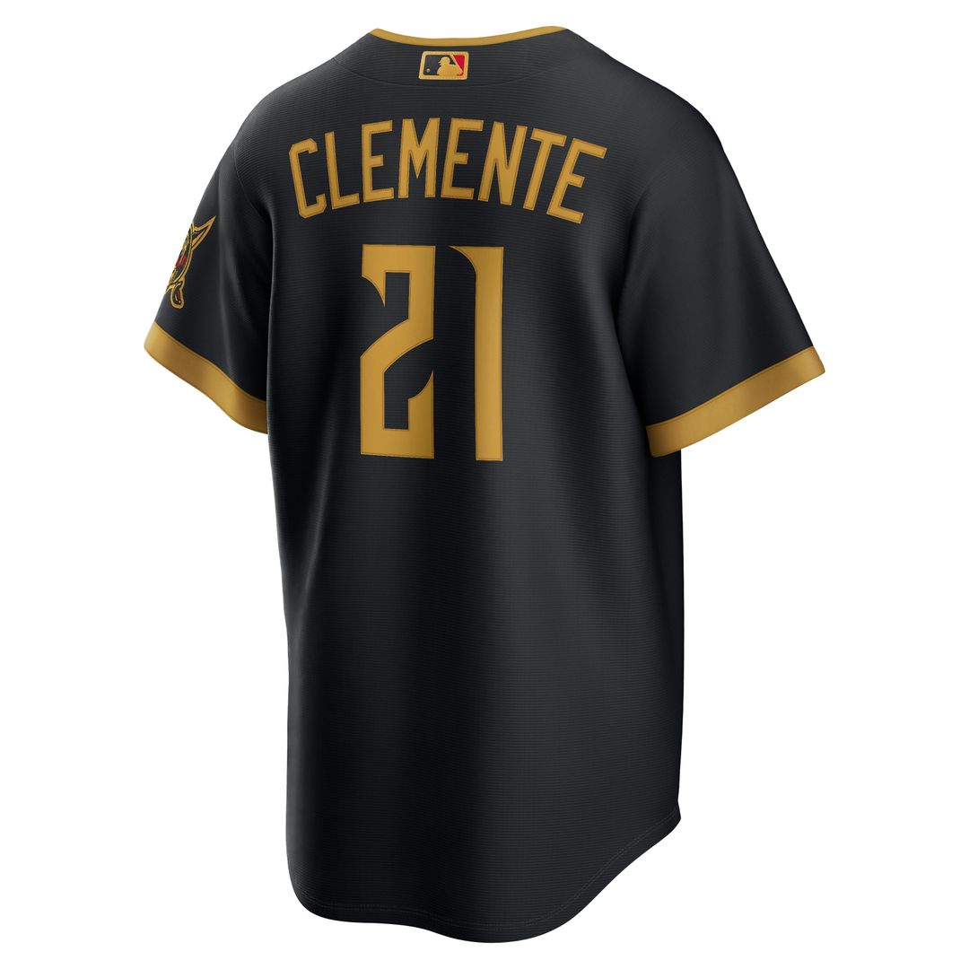 Roberto Clemente Pittsburgh Pirates Nike 2026 City Connect Stadium Jersey - Black