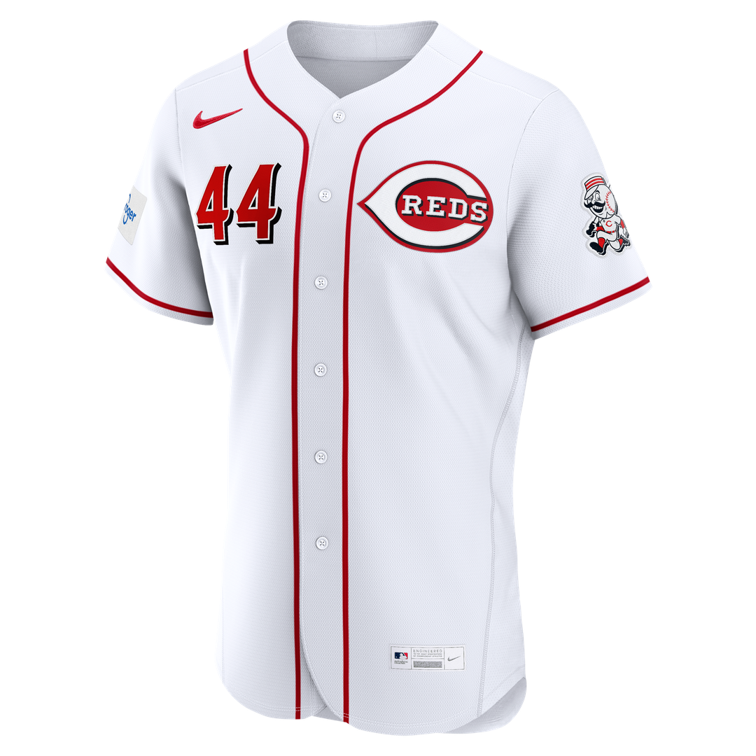 Elly De La Cruz Cincinnati Reds Nike Home Authentic Sponsor Patch Jersey - White