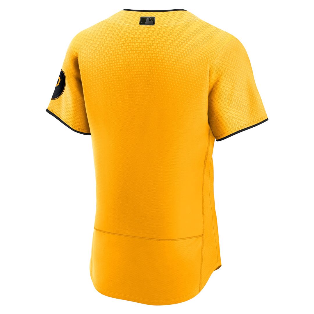 Pittsburgh Pirates Nike City Connect Authentic Jersey - Gold