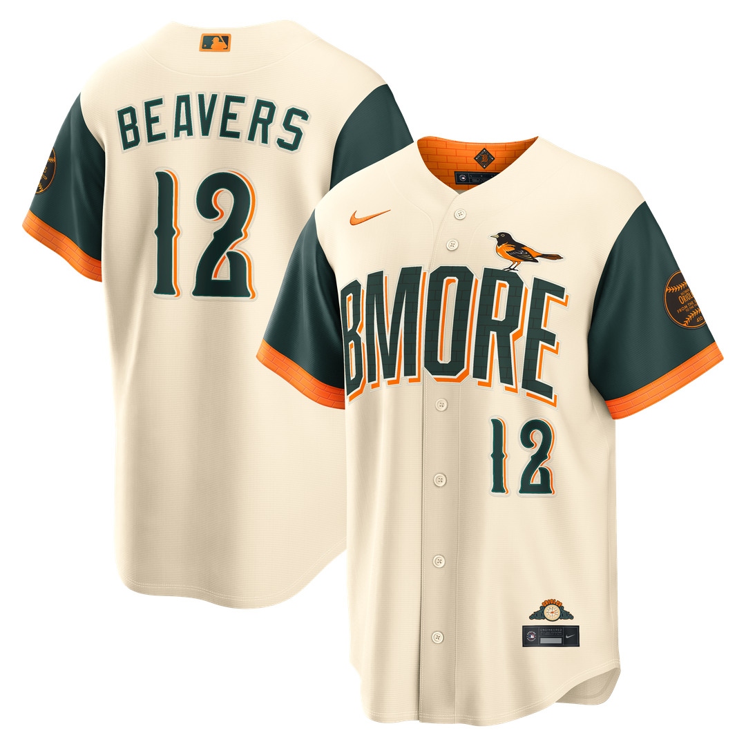 Dylan Beavers Baltimore Orioles Nike 2026 City Connect Stadium Jersey - Cream