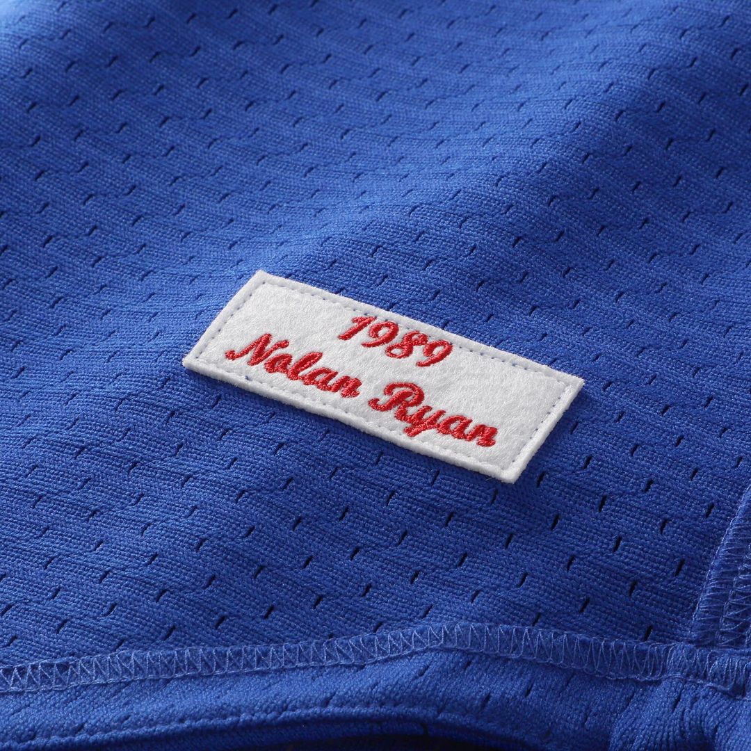 Nolan Ryan Texas Rangers Mitchell & Ness Big & Tall Cooperstown Mesh Batting Practice Jersey - Royal