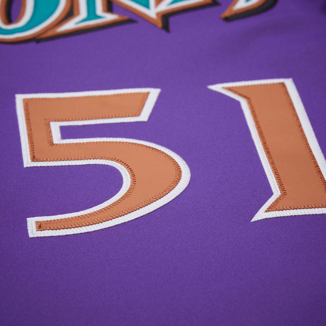 Randy Johnson Arizona Diamondbacks Mitchell & Ness 2000 Throwback Authentic Jersey - Purple