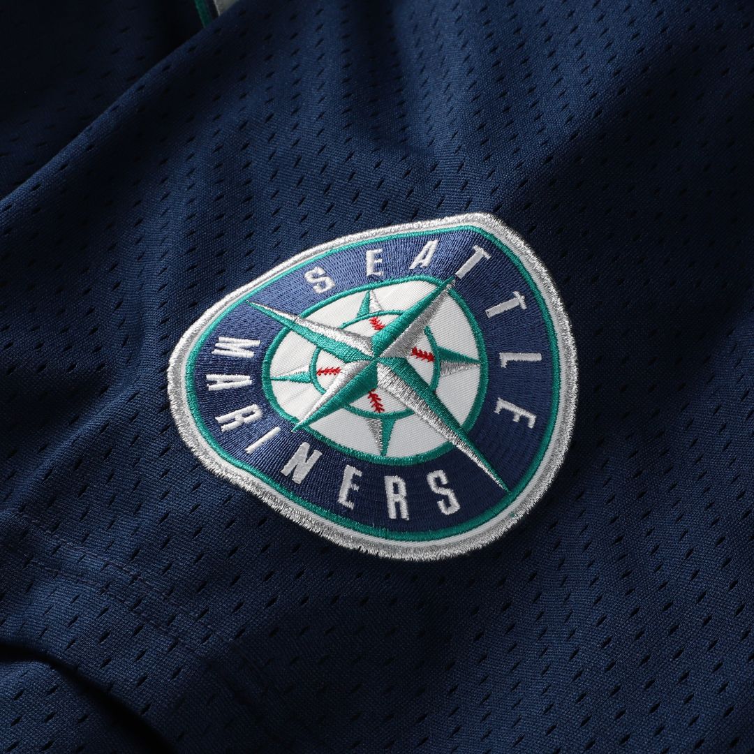 Seattle Mariners Mitchell & Ness Big & Tall Cooperstown Collection Mesh Batting Practice Jersey - Navy