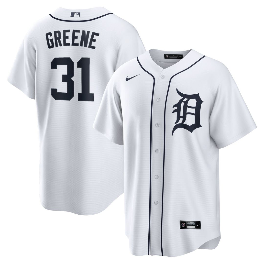 Riley Greene Detroit Tigers Nike Replica Player Jersey - White
