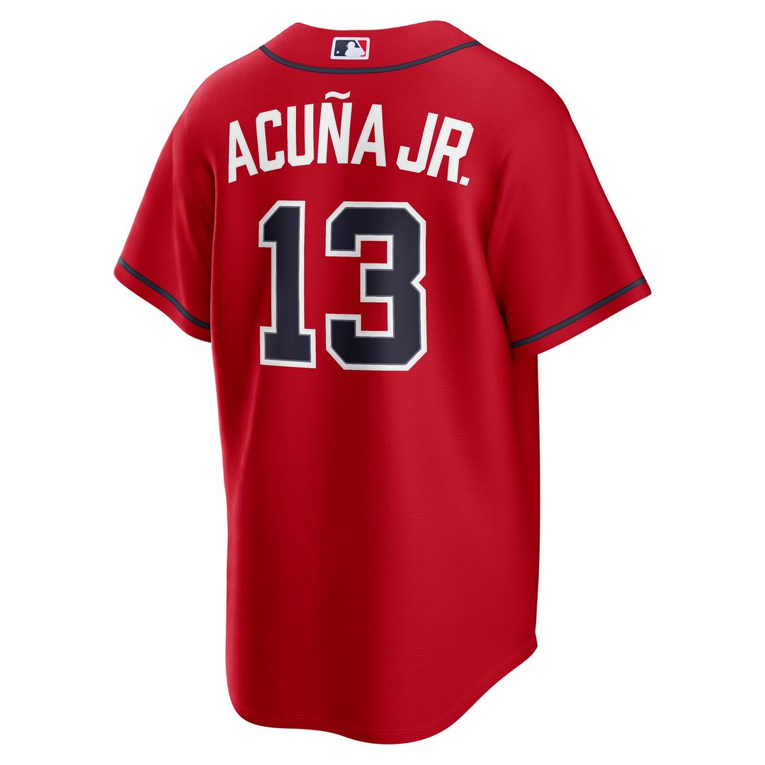 Ronald Acuña Jr. Atlanta Braves Nike Alternate Replica Jersey - Navy