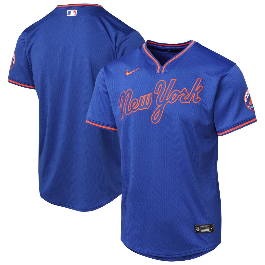 New York Mets Youth Road Limited Jersey - Gray