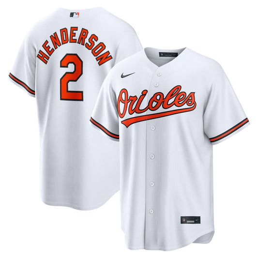 Gunnar Henderson Baltimore Orioles Nike Home Replica Jersey - White