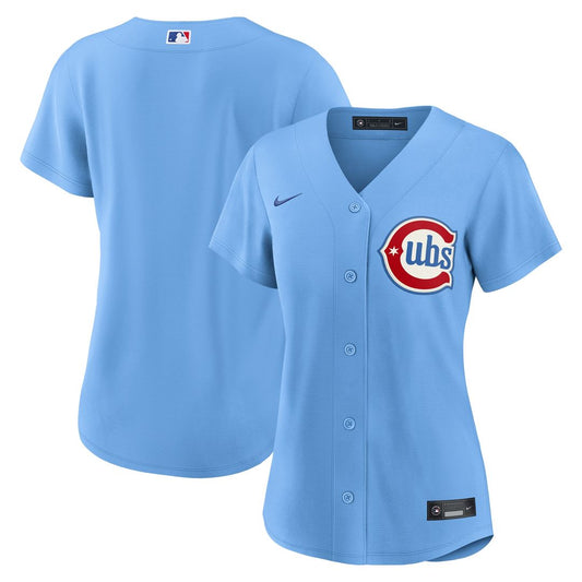 Chicago Cubs Nike Women's Alternate Replica Jersey - Light Blue