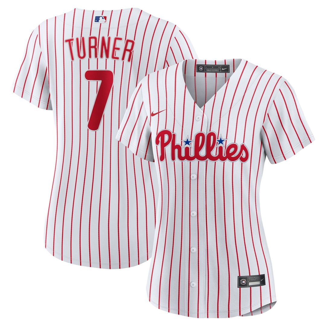 Trea Turner Philadelphia Phillies Nike Women's Home Replica Player Jersey - White