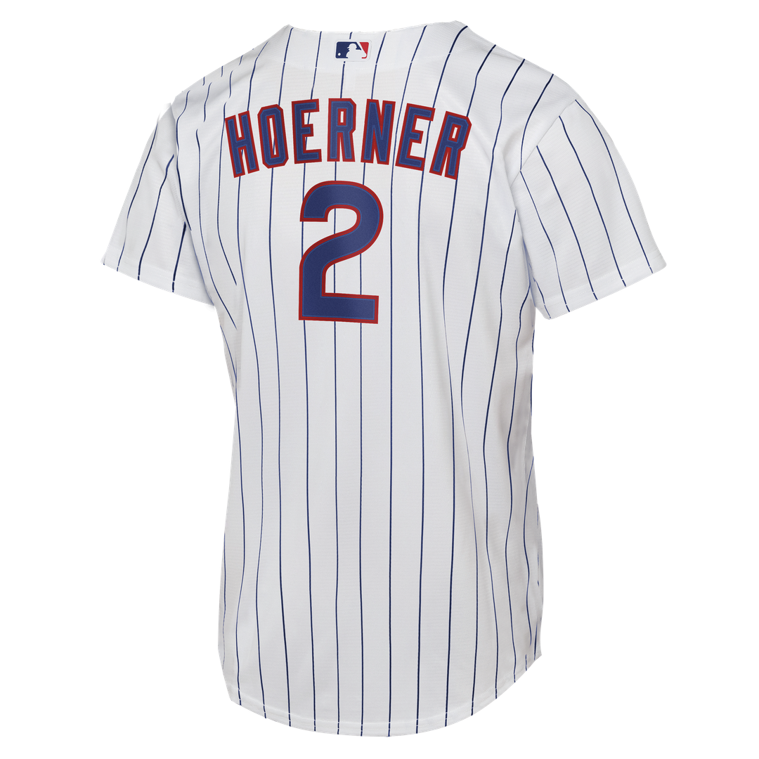Nico Hoerner Chicago Cubs Nike Youth Home Replica Jersey - White