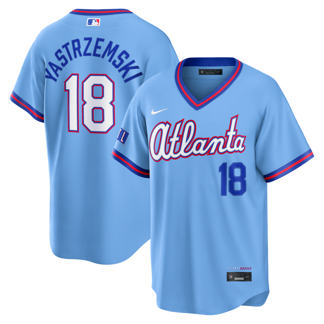 Mike Yastrzemski Atlanta Braves Nike 2026 City Connect Stadium Jersey - Powder Blue