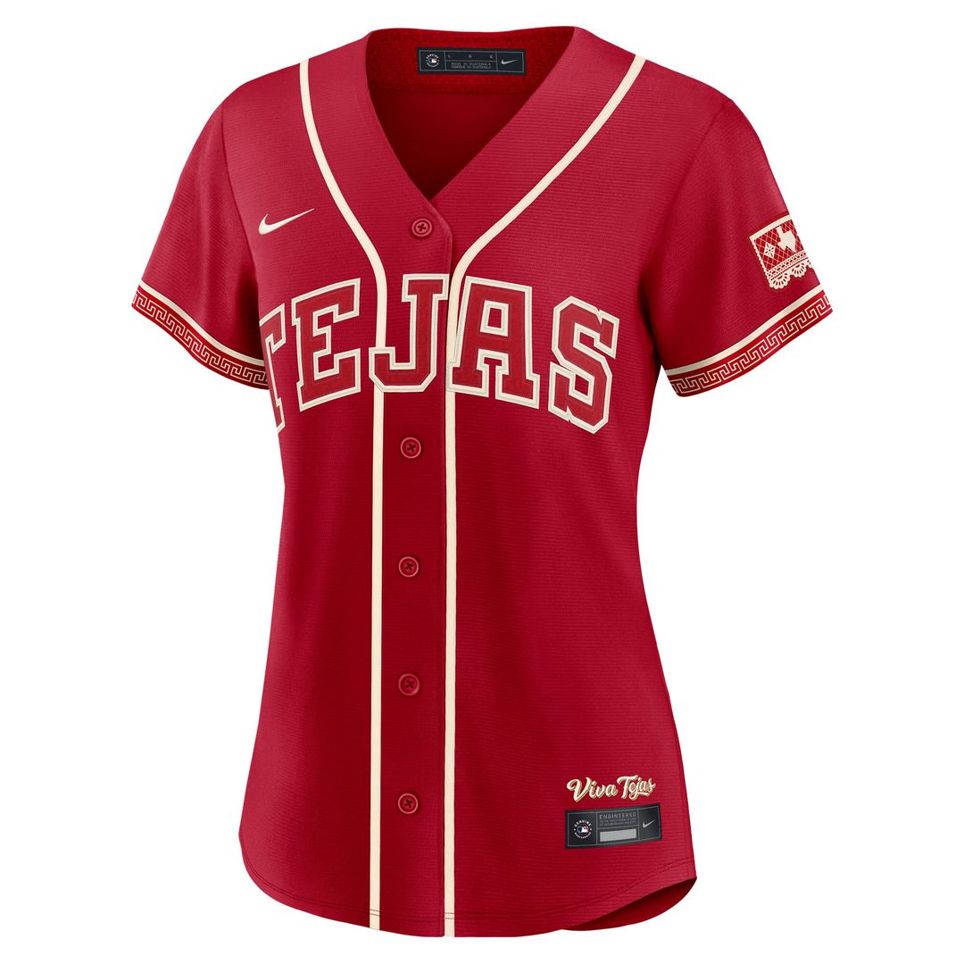 Wyatt Langford Texas Rangers Nike Women's 2026 City Connect Stadium Jersey - Red